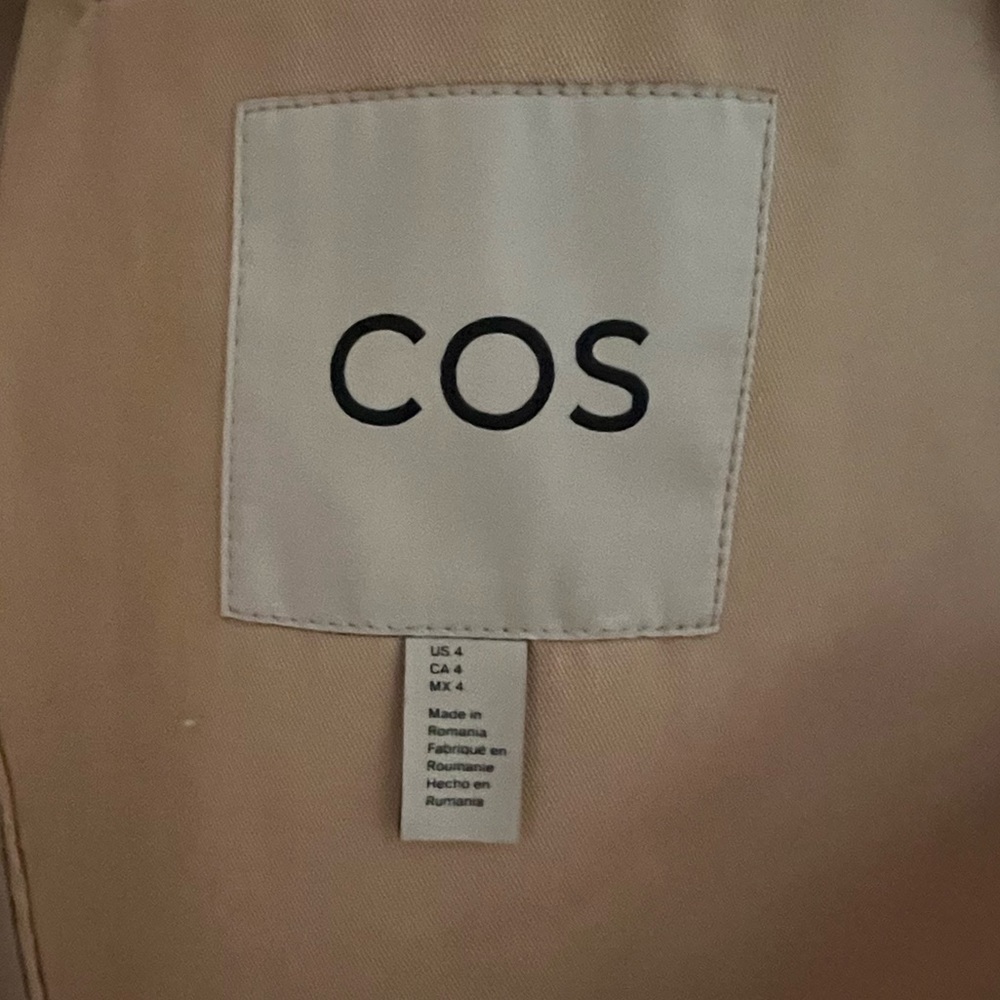 COS Beige Belted Trench Coat - Picture 6 of 10